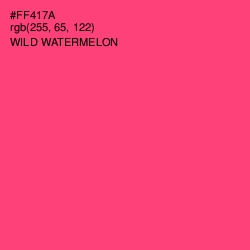 #FF417A - Wild Watermelon Color Image